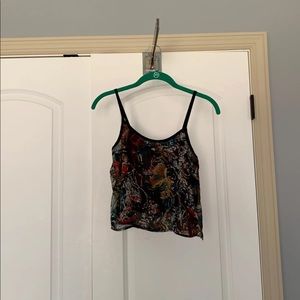 Sans Souci cropped floural tank top